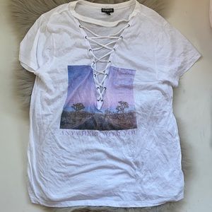 Express Tshirt with zig zag design